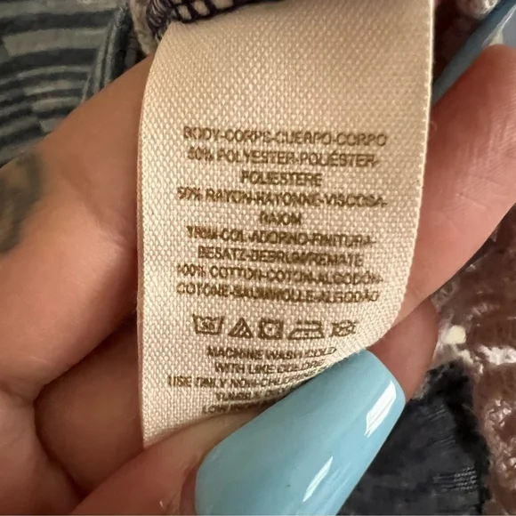 We the Free Battenburg top size medium - Picture 4 of 5